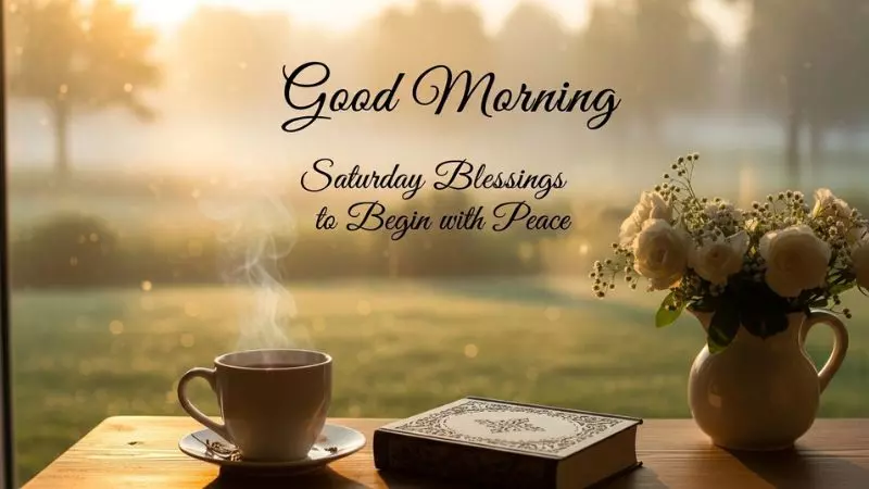 Good morning, Saturday Blessings to Begin with Peace