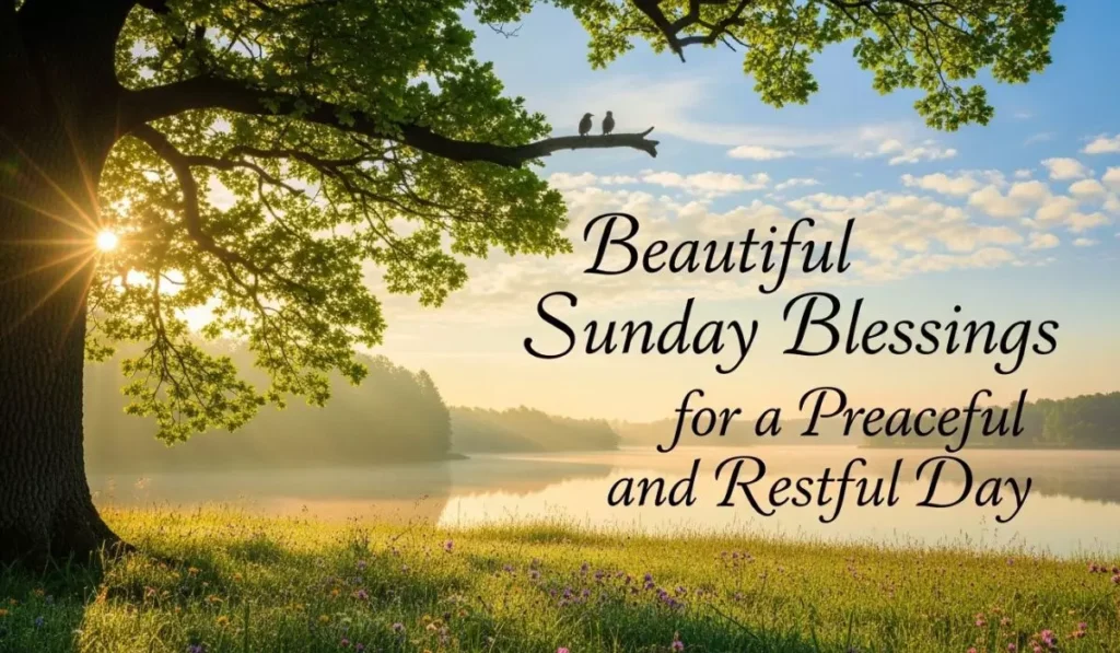 Beautiful Sunday Blessings for a Peaceful and Restful Day