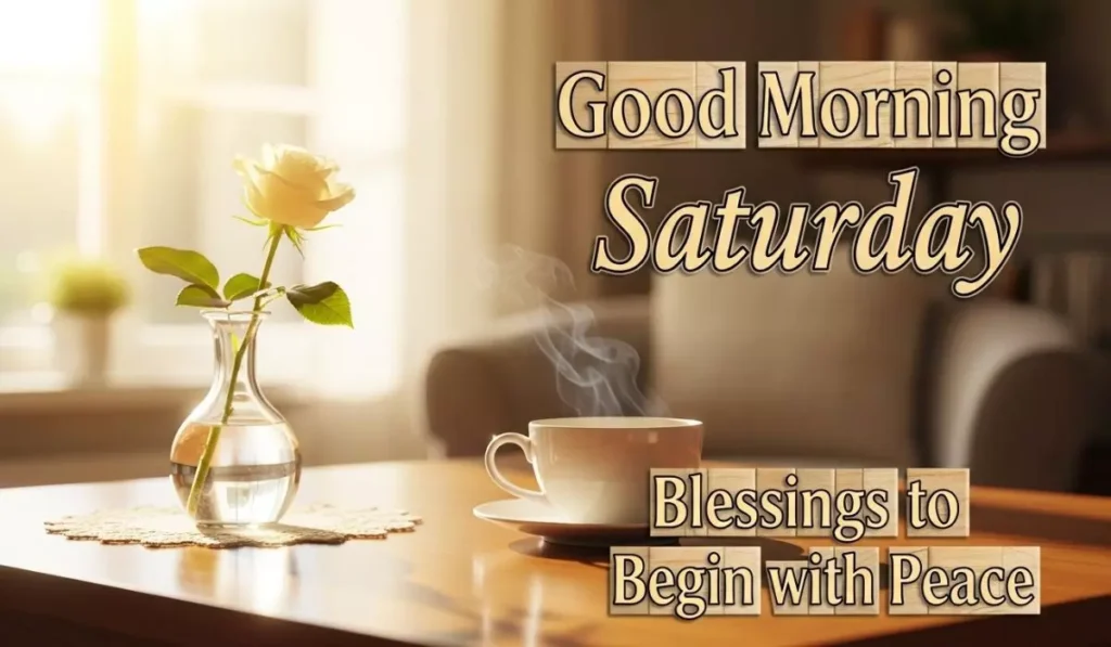 Good Morning Saturday Blessings to Begin with Peace