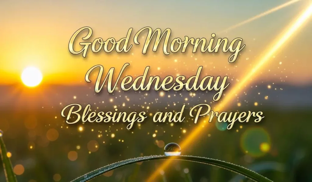 Good Morning Wednesday Blessings and Prayers