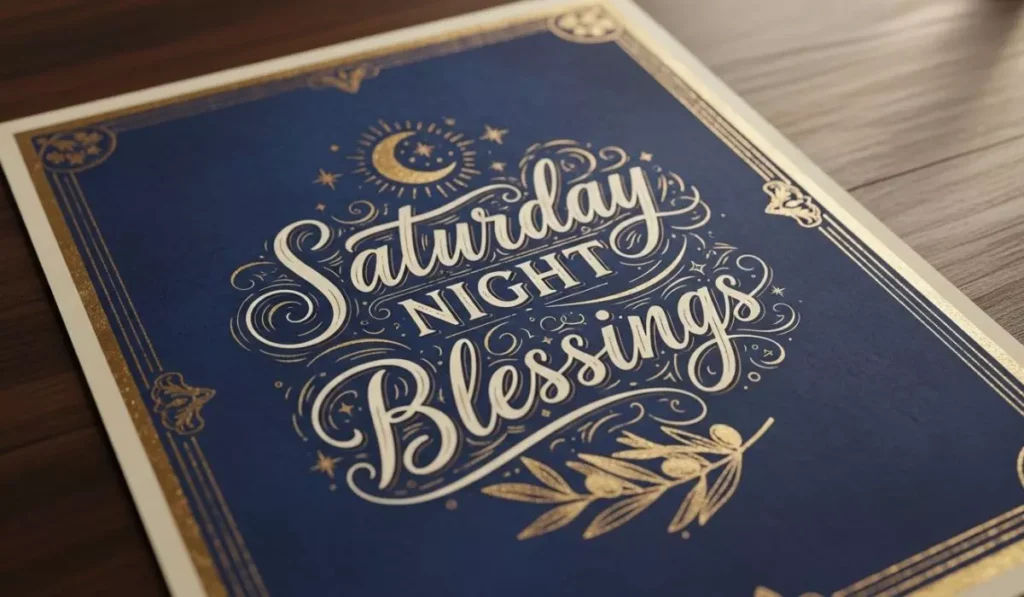 Saturday Night Blessings