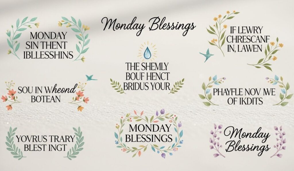 Short & Beautiful Monday Blessings Quotes