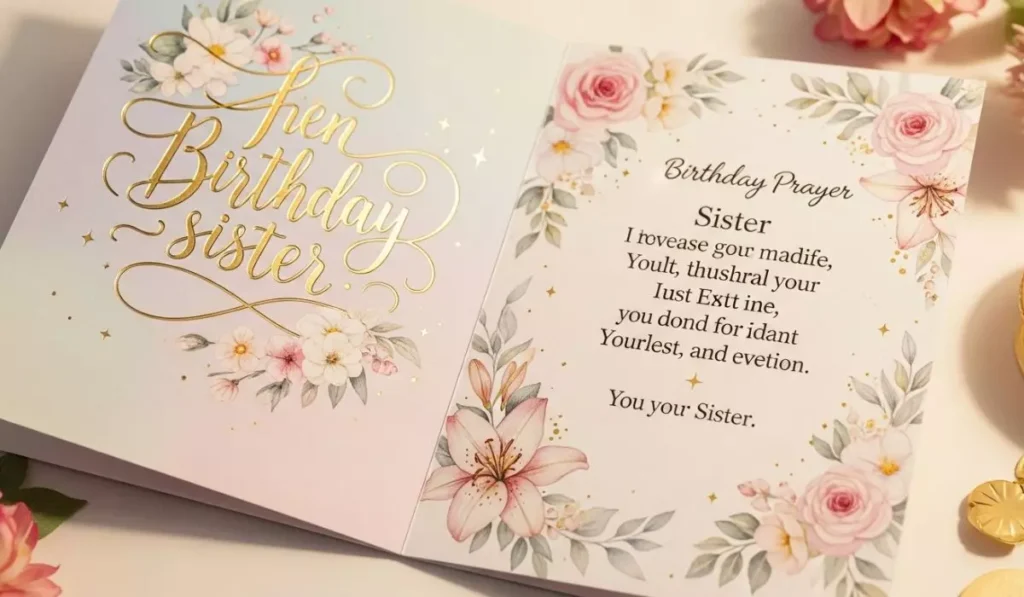 Short Birthday Prayers for Sister