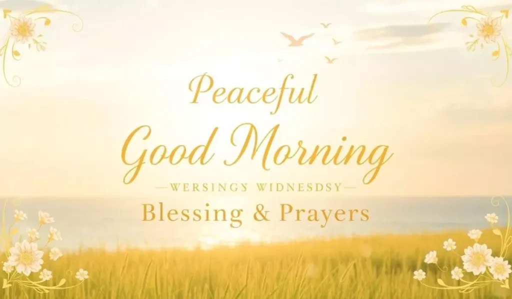 Peaceful Good Morning Wednesday Blessings & Prayers