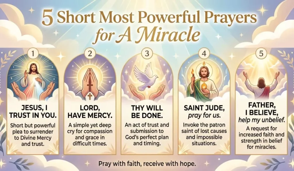 5 Short Most Powerful Prayers for A Miracle
