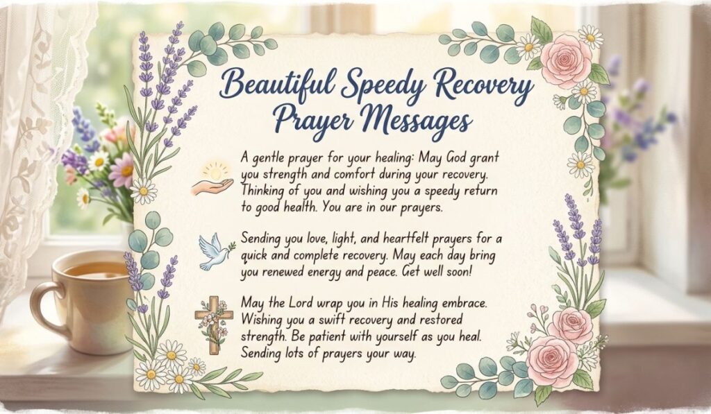 Beautiful Speedy Recovery Prayer Messages