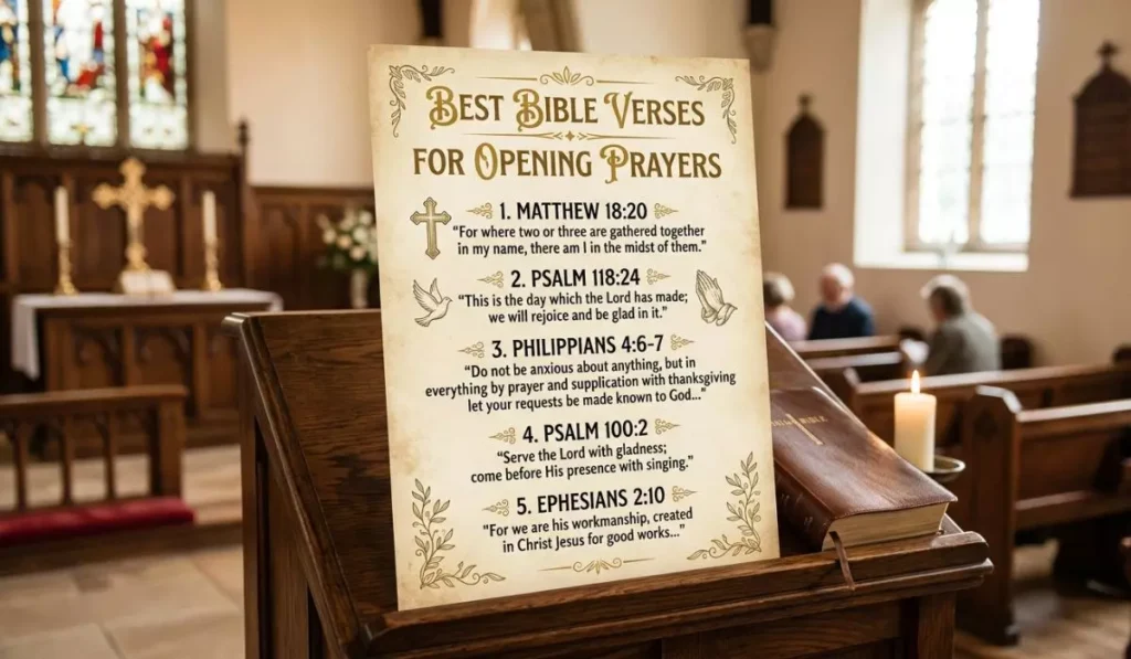 Best Bible Verses for Opening Prayers
