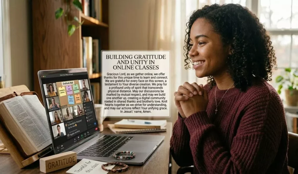 Building Gratitude and Unity in Online Classes