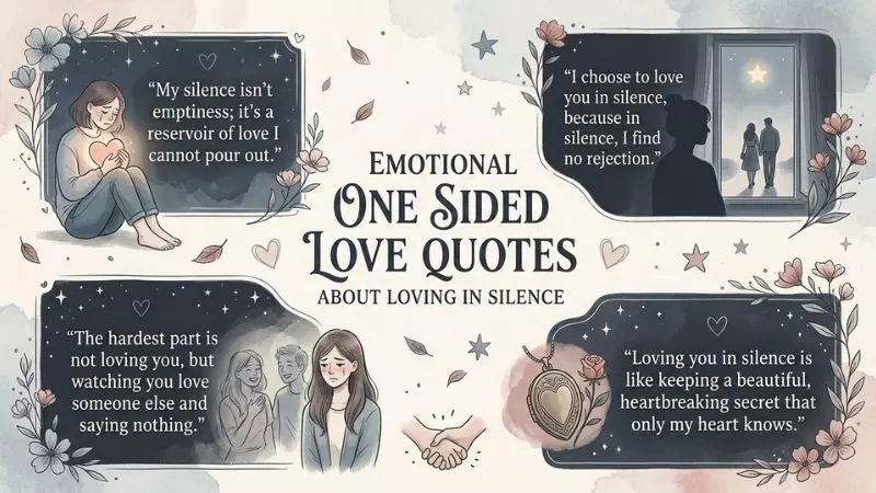 Emotional One Sided Love Quotes About Loving in Silence