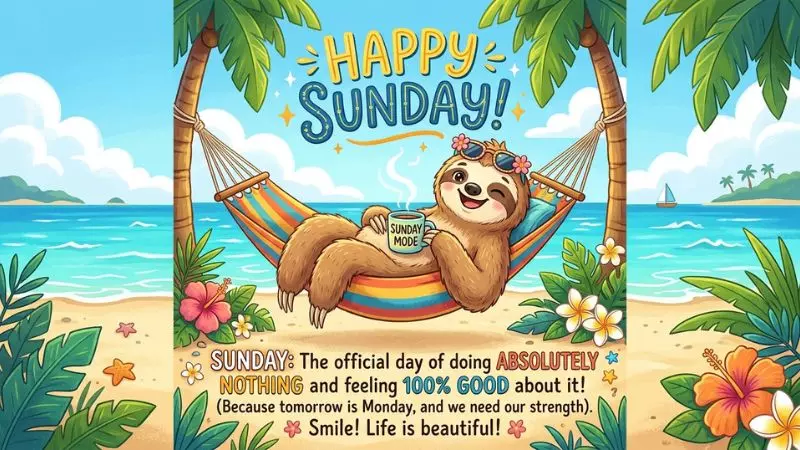 Funny Happy Sunday Quotes Images to Make You Smile
