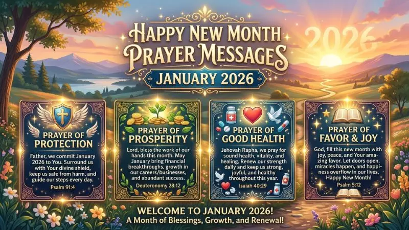 Happy New Month Prayer Messages for January 2026