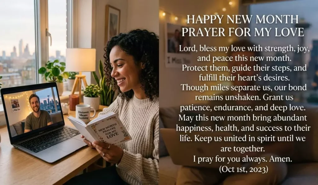 Happy New Month Prayers to My Love for Long Distance Relationships