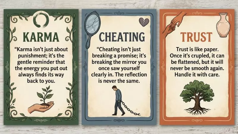 Karma Cheating And Trust Quotes