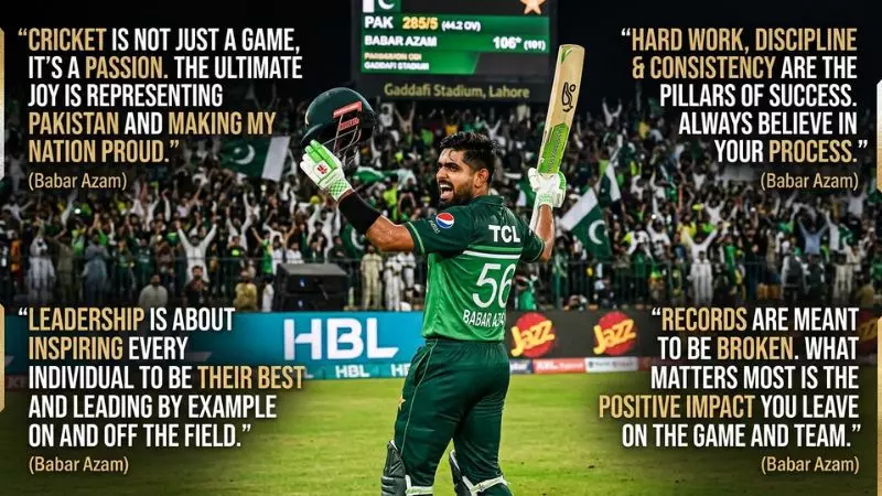 King Babar Azam Cricket Quotes