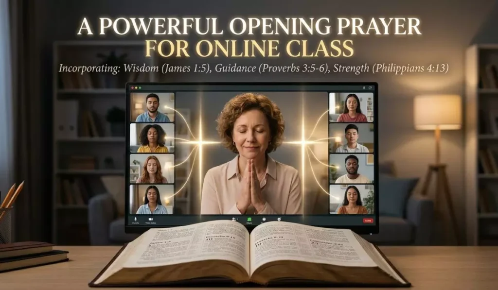 Powerful Opening Prayer for Online Class with Scriptures