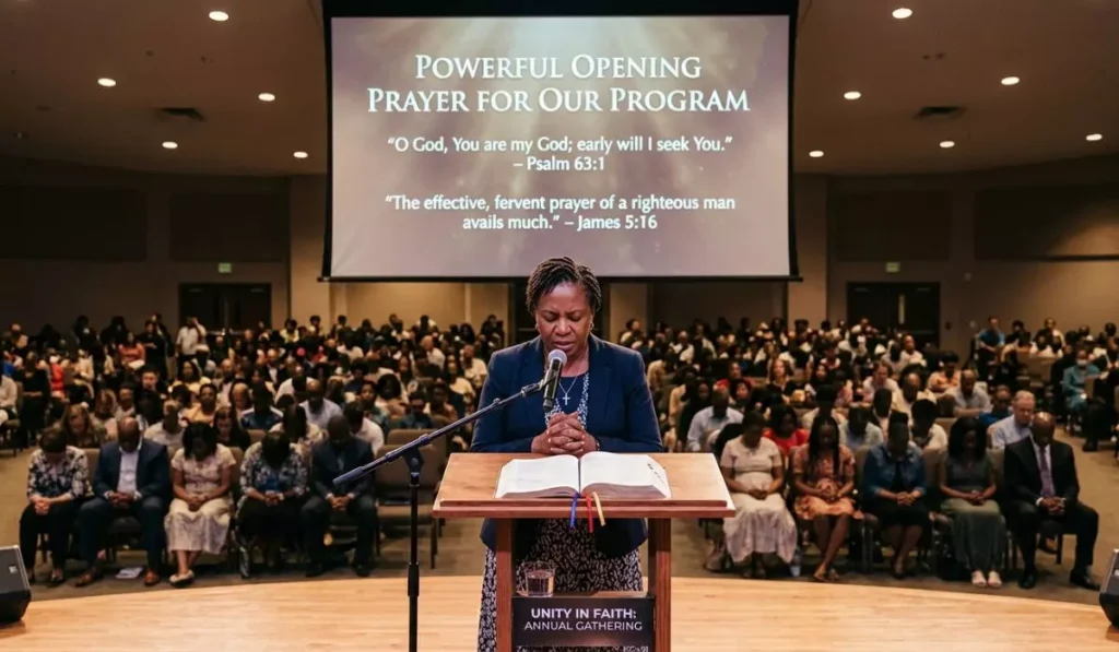 Powerful Opening Prayer for a Program with Bible Verses