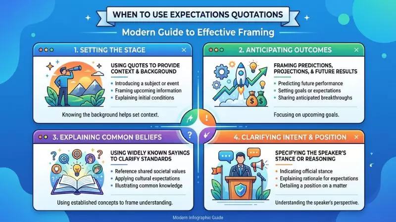 When to Use Expectations Quotations