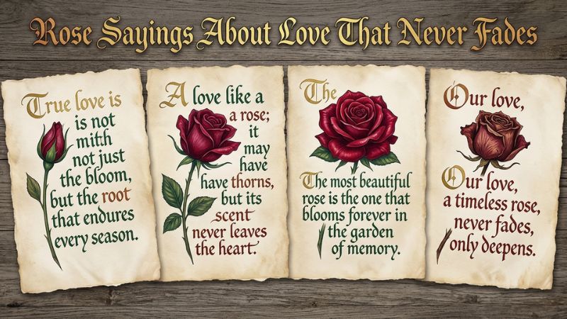 Rose Sayings About Love That Never Fades