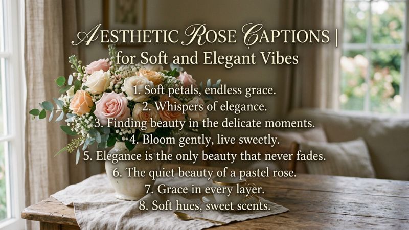 Aesthetic Rose Captions for Soft and Elegant Vibes