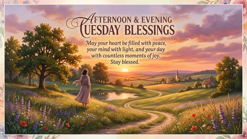 Afternoon and Evening Tuesday Blessings