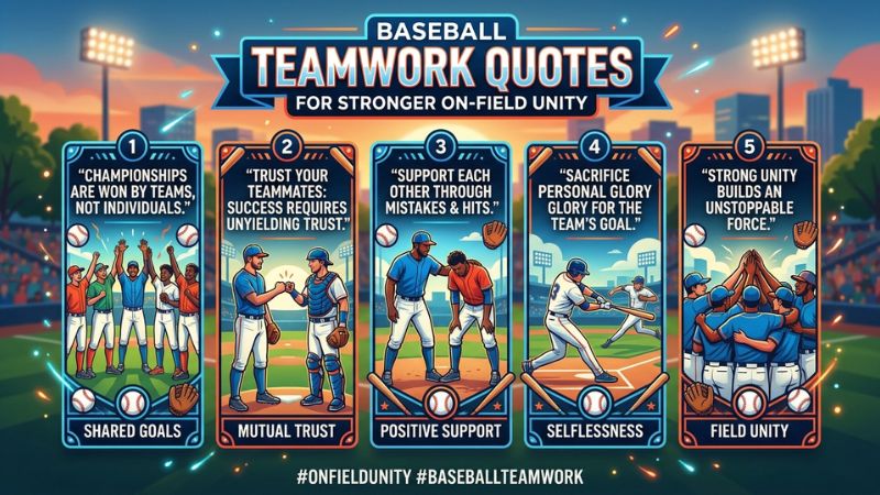 Baseball Teamwork Quotes for Stronger On-Field Unity