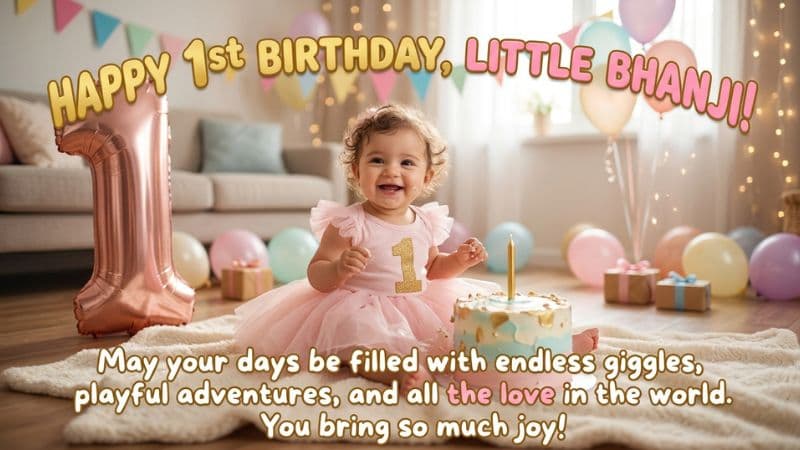 Birthday Wishes for Little Bhanji (Kids & First Birthday)