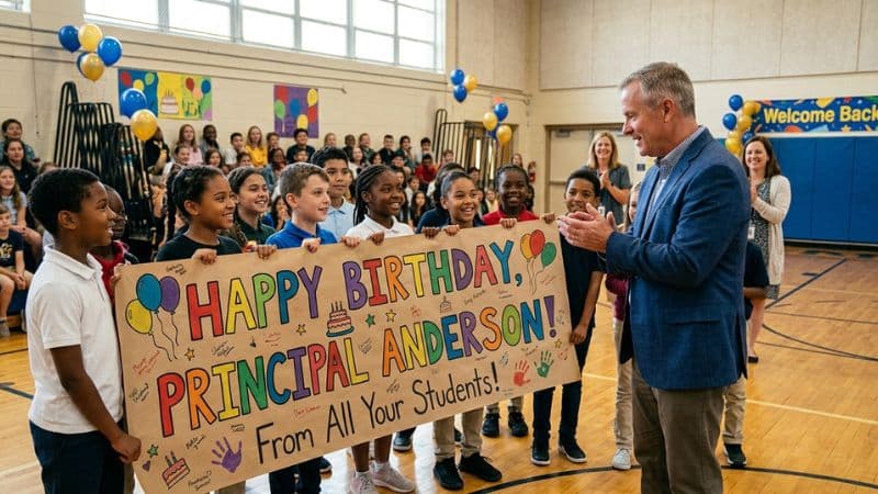 Birthday Wishes for Principal from Students