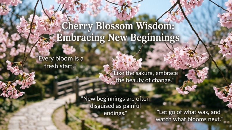 Cherry Blossom Quotes About New Beginnings