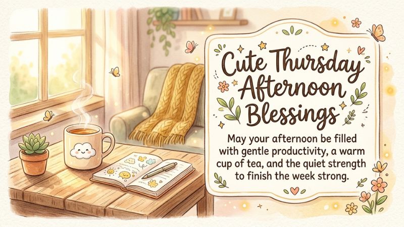 Cute Thursday Afternoon Blessings for Motivation