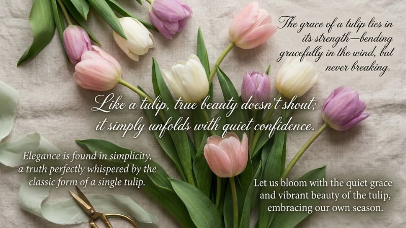 Elegant Tulip Quotes About Grace and Beauty