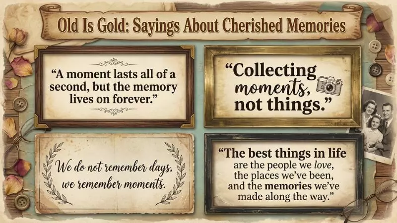 Emotional Old Is Gold Sayings About Cherished Memories
