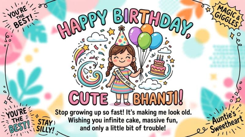 Funny Birthday Wishes for Cute Bhanji