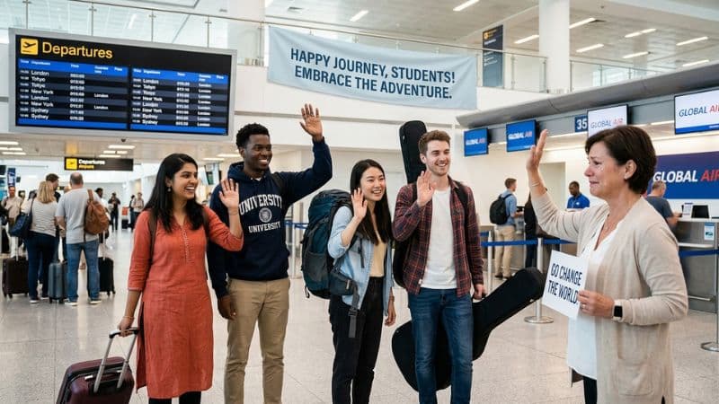 Happy Journey Wishes for Students Going Abroad