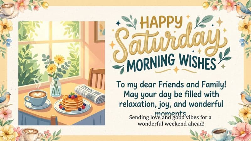 Happy Saturday Morning Wishes for Friends and Family