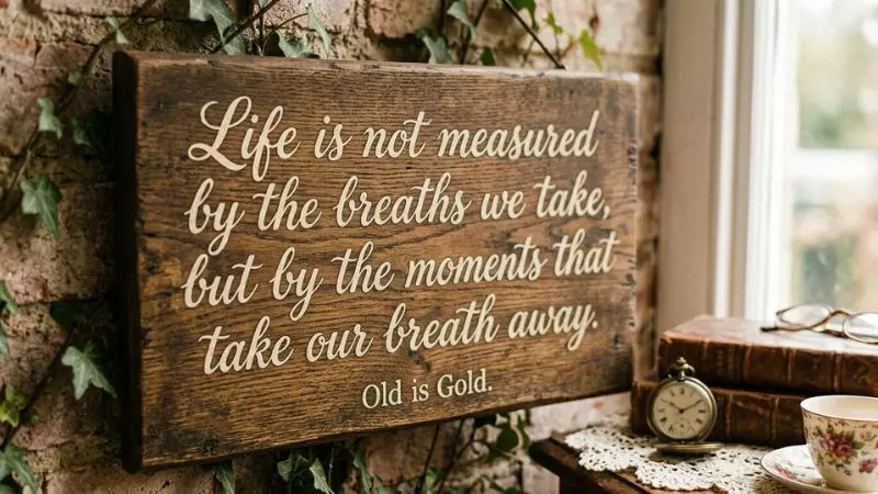 Heart Touching Old Is Gold Quotes About Life and Time