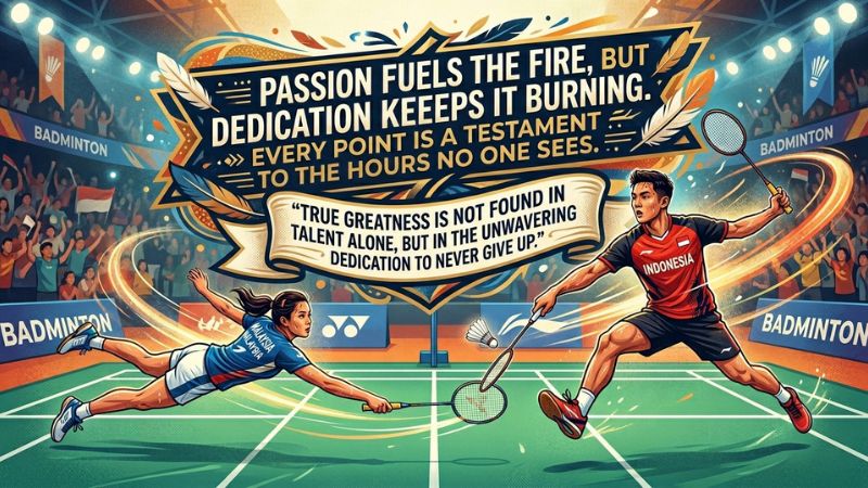 Inspirational Badminton Quotes About Passion and Dedication