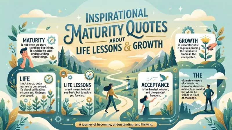 Inspirational Maturity Quotes About Life Lessons and Growth