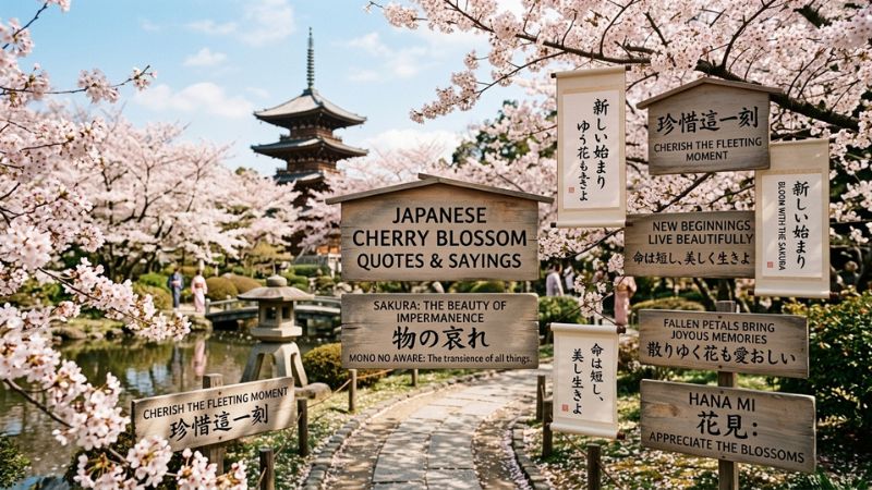 Japanese Cherry Blossom Quotes and Sayings