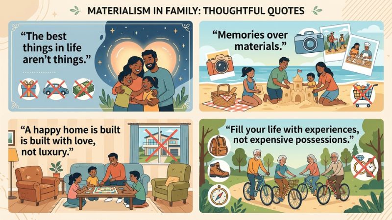 Materialism in Family Quotes