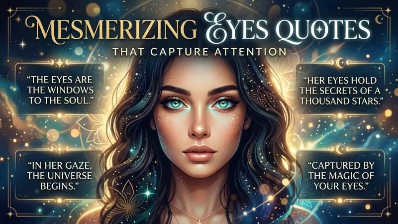 Mesmerizing Eyes Quotes That Capture Attention