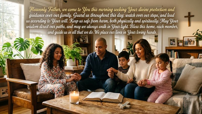 Morning Prayer for God's Protection and Guidance Over Family