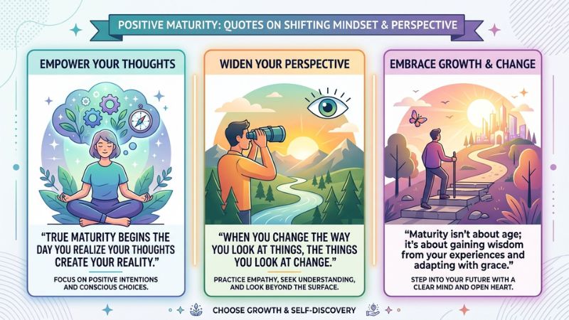 Positive Maturity Quotes About Changing Mindset and Perspective