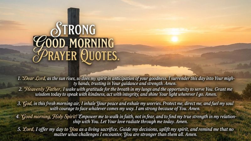 Strong Good Morning Prayer Quotes