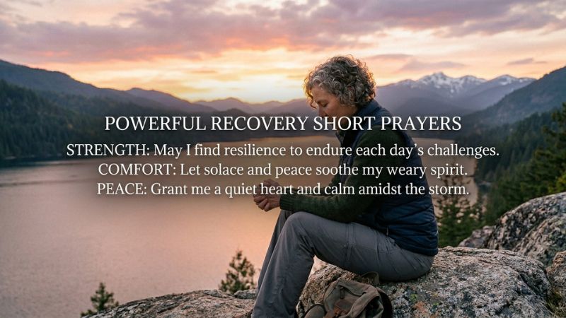 Powerful Recovery Short Prayers for Strength, Comfort, and Peace