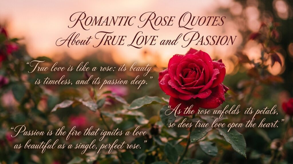 Romantic Rose Quotes About True Love and Passion
