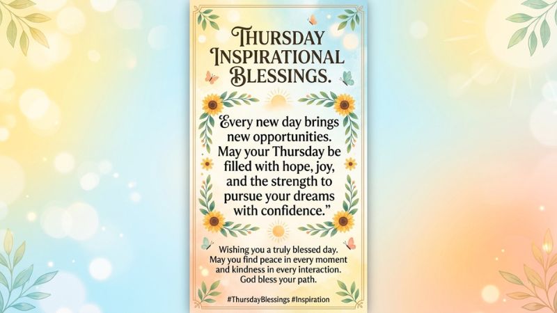 Thursday Inspirational Blessings and Quotes