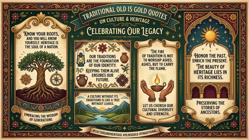Traditional Old Is Gold Quotes About Culture and Heritage