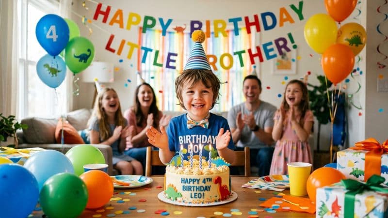 Cute Birthday Wishes for Little Brother