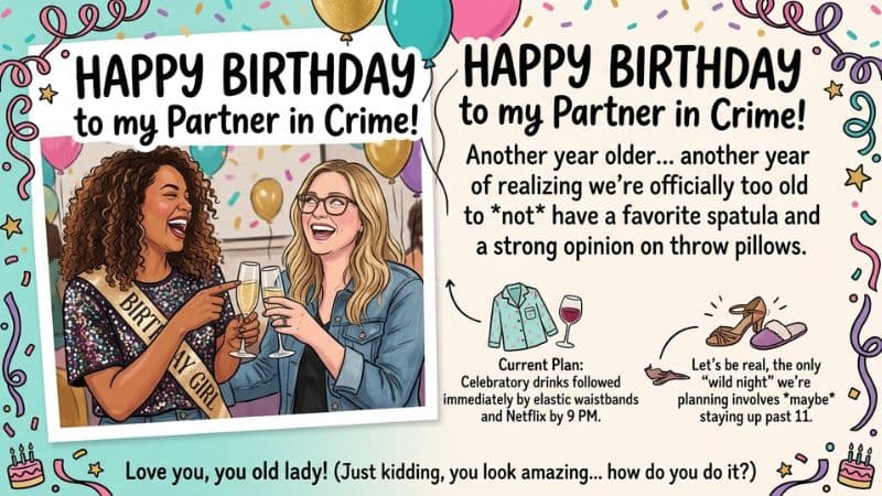 Funny Birthday Wishes for Female Friends