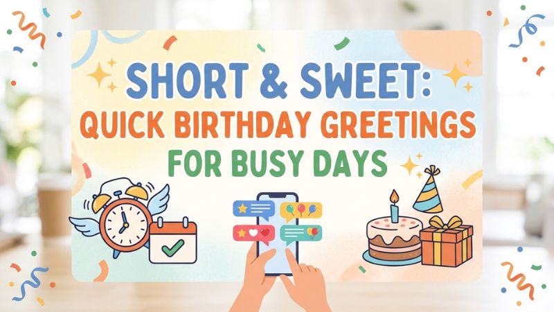 Short & Sweet: Quick Birthday Greetings for Busy Days